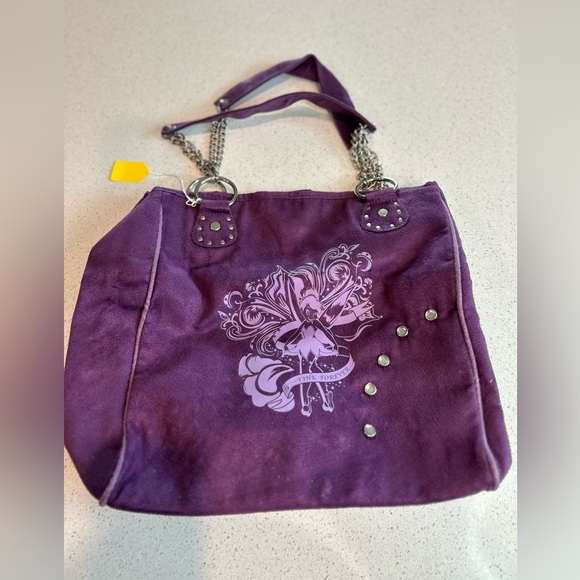 Purple Tinkerbell Women's Disney Tote Bag - Picture 1 of 9
